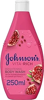 Johnson's Body Wash - Vita-Rich, Brightening Pomegranate Flower, 250ml