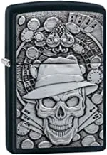 Zippo Windproof Lighter | Metal Long Lasting Zippo Lighter | Best with Zippo Lighter Fluid | Refillable Lighter | Perfect for Cigarettes Cigars Candles |Pocket Lighter Fire Starter | Skull Design