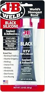 J-B Weld 31319 Black RTV Silicone Sealant and Adhesive - 3 oz.