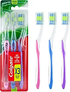 Colgate Twister Toothbrush Medium Value Pack - 3pk