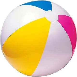 Intex 24 Inch Glossy Beach Ball 59030, Multi Colour, Beach Ball, 59030