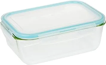 Taliona Borosilicate Glass Boro Pro Rectangular Food Container, Blue, 1860 ml