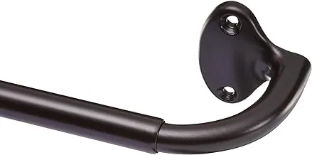 Amazon Basics Room Darkening Blackout Curtain Rod - 121.9 to 223.5 cm, Dark Bronze (Espresso)