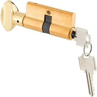 Prime-Line Products K 5062 Key Cylinder w/Thumbturn, Solid Brass Construction, Polished Finish