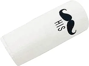 Byft Magnolia - Hand Towel - 50X80 Cm - 600 Gsm - White - 'His Mustache'