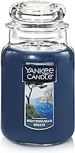 Yankee Candle Mediterranean Breeze Scented, Classic 22oz, Large Jar Single Wick Candle, Over 110 Hours of Burn Time, Paraffin-Grade Wax