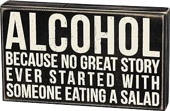 Primitives by Kathy 19416 Classic Box Sign, 10 x 6-Inches, Alcohol