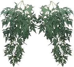 YATAI Fern Leaf Hanging Bunch Artificial Flowers Spray Wall Plants Wholesale Fake Flowers Plastic Plant for Home Indoor Outdoor Wall Decoration Wedding Decoration (2)