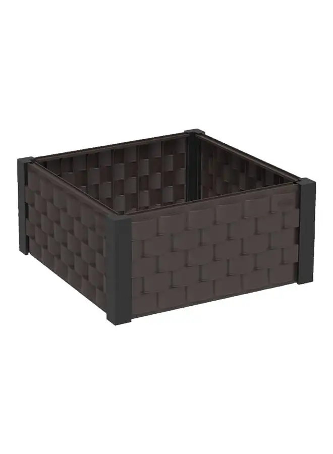 Cosmoplast Square Raised Garden Bed Brown