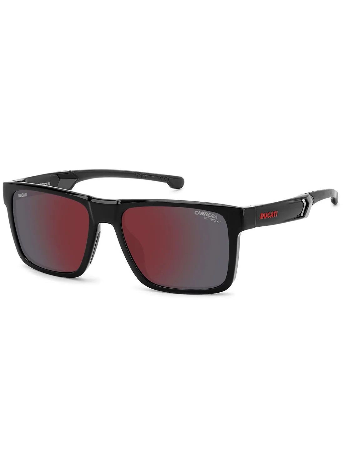 Carrera Men's UV Protection Rectangular Sunglasses - Carduc 021/S Black 55 - Lens Size: 55 Mm