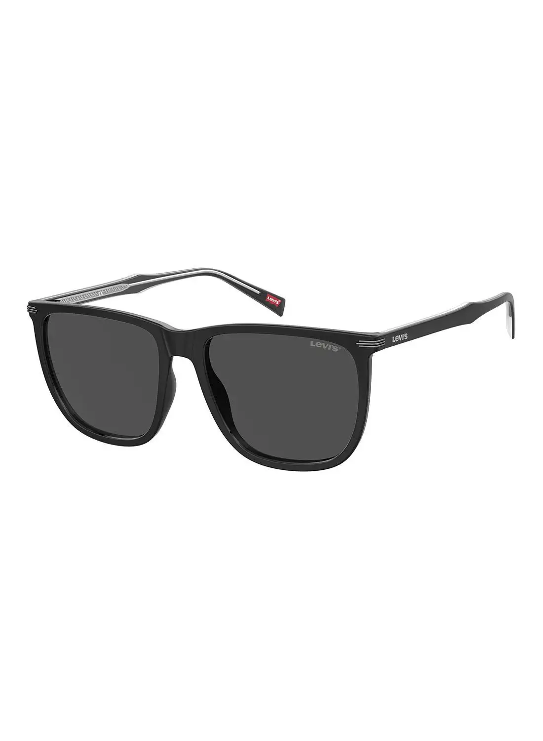 Levi's Men's UV Protection Semi-Oval Sunglasses - Lv 5020/S Black 57 - Lens Size: 57 Mm