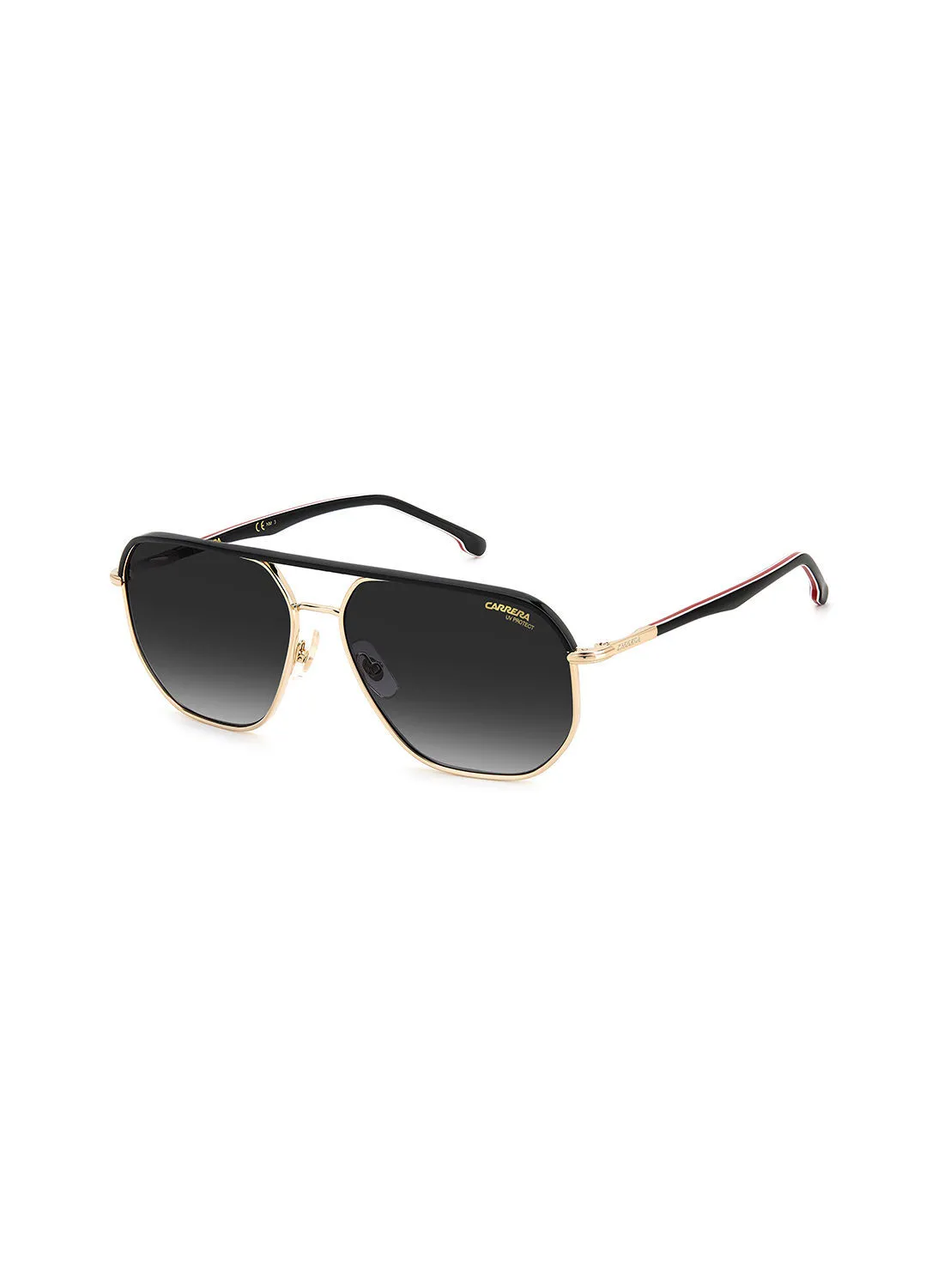 Carrera Men's UV Protection Octagonal Sunglasses - Carrera 304/S Gold/Black 59 - Lens Size: 59 Mm