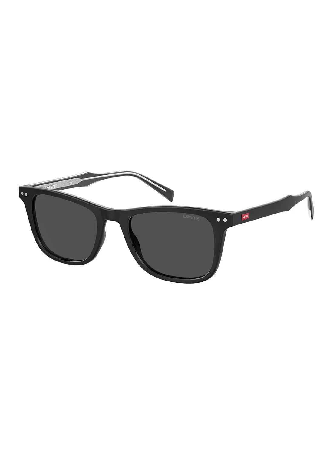 Levi's Men's UV Protection Rectangular Sunglasses - Lv 5016/S Black 52 - Lens Size: 52 Mm