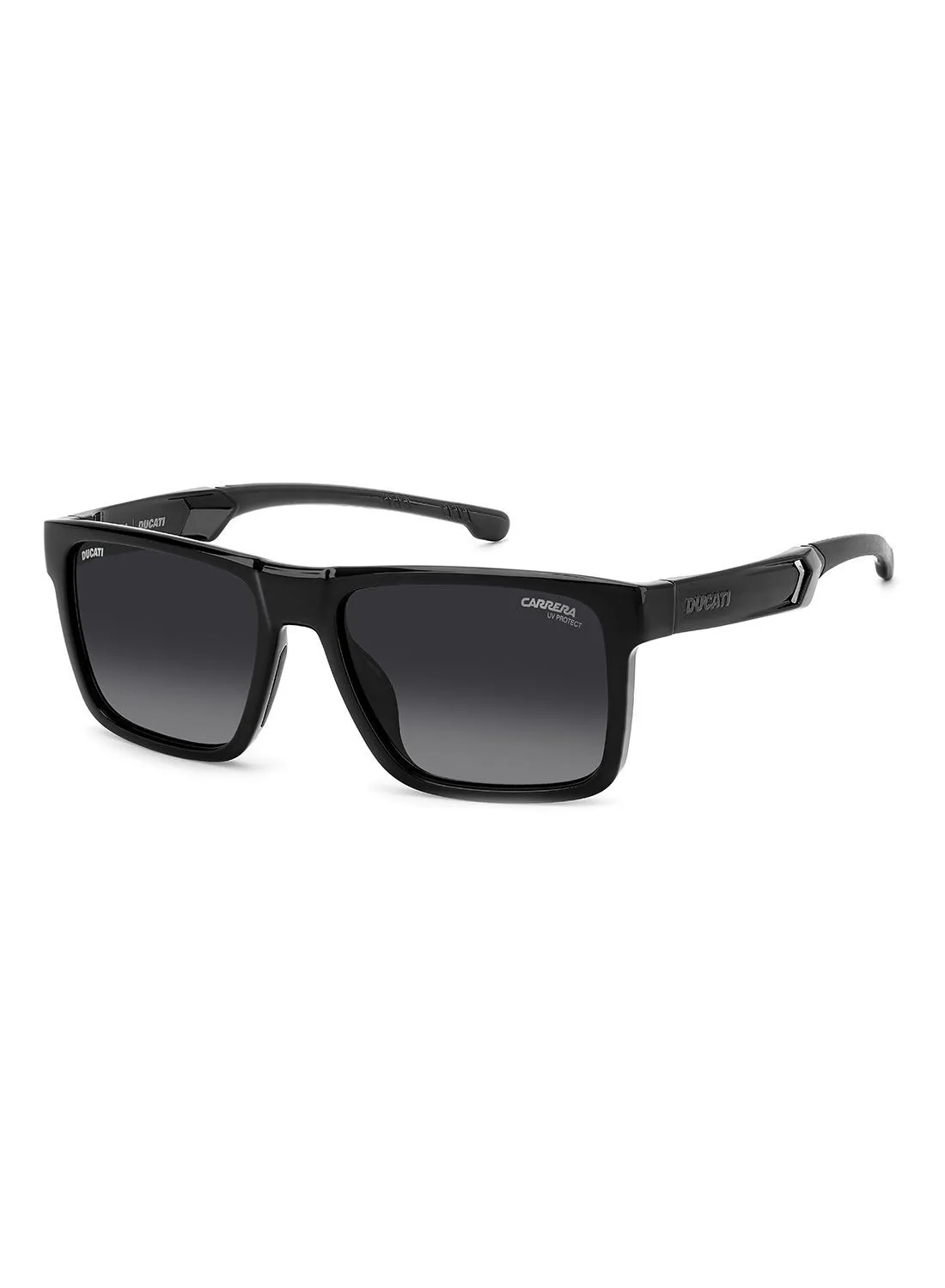 Carrera Men's UV Protection Rectangular Sunglasses - Carduc 021/S Black 55 - Lens Size: 55 Mm