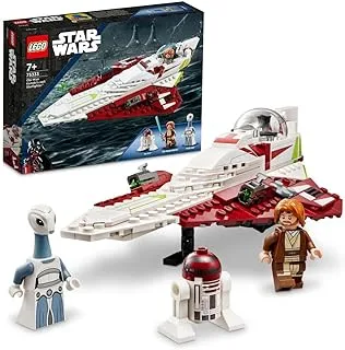 LEGO 75333 Star Wars Obi-Wan Kenobi’s Jedi Starfighter, Buildable Toy with Taun We Minifigure, Droid Figure and Lightsaber, Attack of the Clones Set