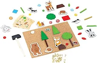 Bigjigs Toys, Deluxe Pin-a-Shape (Woodland), Tap Tap Art Board Set