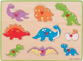 Bigjigs Toys Chunky Lift Out Puzzle - Dinosaurs