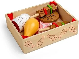 Bigjigs Toys Wooden Butchers Crate - Play Food and Role Play Toys