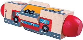 Bigjigs Toys Wooden Vehicle Twist Blocks