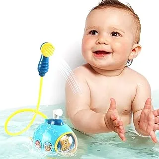 Mumoo Bear Baby Bath Toys, Light Up Bath Toys with LED Light, Sprinkler Bathtub Toys for Toddlers Infant Kids Boys Girls, Octopus Spray Swimming, Bathtub Shower Pool Bathroom Toy for Baby