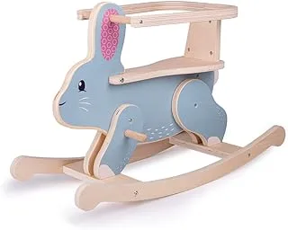 Bigjigs Toys, FSC Certified Rabbit Rocking Horse, Wooden Toys, Toddler Toys, Baby Rocker, Wooden Rocking Horse, Rocking Horse For 1 Year Old, Baby Rocking Horse