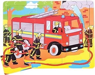 Bigjigs Toys BJ724 Tray Puzzle Fire Engine