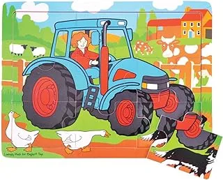 Bigjigs Toys Tray Puzzle Tractor