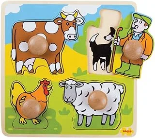 Bigjigs Toys BJ520 My First Peg Puzzle Farm