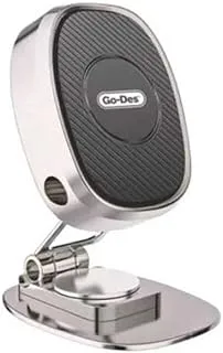 Go-Des Go Des Folding Magnetic Car Phone Holder, 360° Rotating Highly Adjustable Mobile Phone Holder.