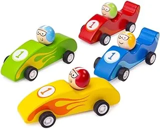 Bigjigs Toys Pull Back Racing Car (One Supplied)