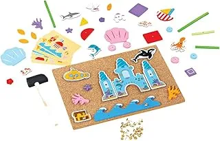 Bigjigs Toys, Deluxe Pin-a-Shape (Under the Sea), Tap Tap Art Board Set