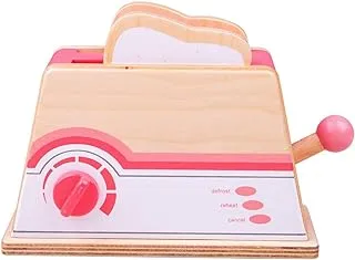 Bigjigs BJ425 Pink Toaster Kitchen Toys, Multicoloured