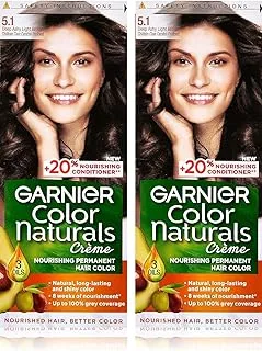 Garnier Color Naturals, 5.1 Deep Ashy Light Brown, Permanent Hair Color, Pack of 2