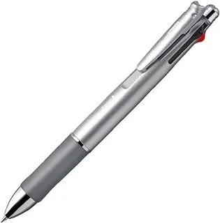 Zebra B4SA2 Clip-on multi 1000 Multifunctional Pen (0.7mm Black, Blue, Red and Green + 0.5mm mechanical pencil) - Silver Barrel