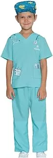 Mad Toys Doctor Surgeon Kids Professions Career Dress Up Roleplay Halloween Theme Party Costumes, Medium 5-6 Years