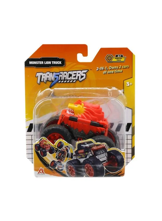 TRANSRACERS Transracers 2-In-1 Flip Vehicle - Monster Lion Truck