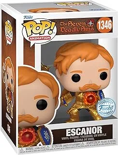 Funko Pop! Animation: SDS - Escanor With CS&axe - Metallic - Seven Deadly Sins - Amazon Exclusive - Collectable Vinyl Figure - Gift Idea - Official Merchandise - Toys for Kids & Adults - Anime Fans