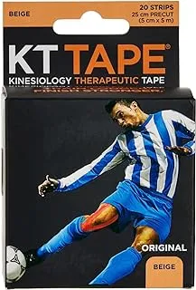 شريط KT TAPE أصلي مقطوع مسبقًا، 20 شريطًا بيج