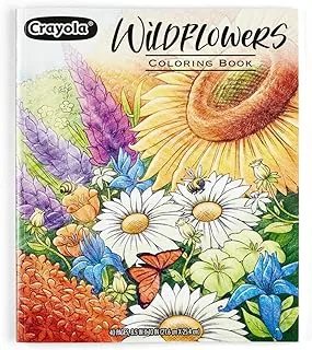 Crayola Wildflower Coloring Book, 40 Premium Adult Coloring Pages, Gift