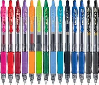 Pilot G2 Premium Gel Ink Pens, Bold Point (1.0mm), Assorted Colors, 14 Count (12765)