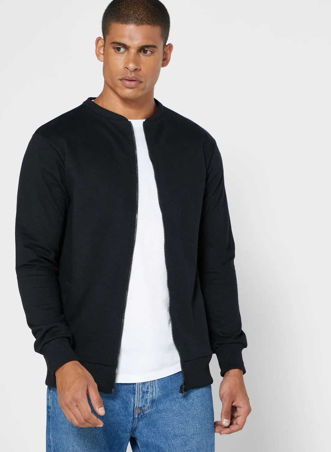 Seventy Five Basics Bomber Sweater