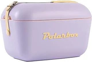 Polarbox Portable Fridge – Mini Fridge 12L, Beach Cooler, Small Portable Refrigerator, Vintage Fridge, Adjustable Handle, Polarbox Cooler, Cork Cooler, Picnic, Mini Portable Fridge, Camping Fridge