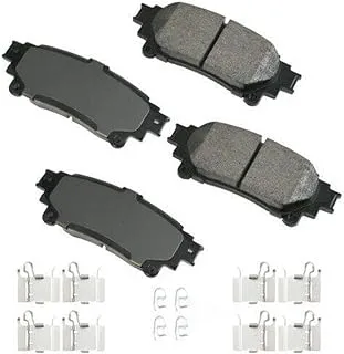 Akebono - ACT1391A Ultra-Premium Ceramic Rear Disc Brake Pads, GREY