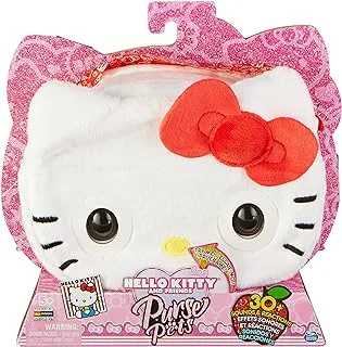 Purse Pets 6065146 Hello Kitty Interactive Shoulder Bag with 30+ Sounds, Reactions, Blink Eyes and Music, from 5 Years