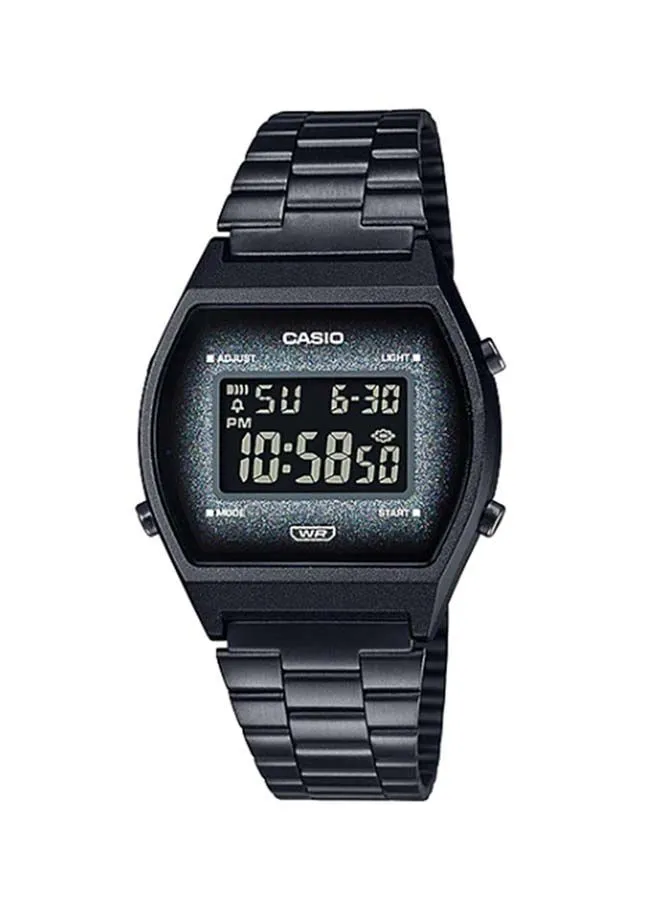 CASIO Vintage Series Water Resistant Digital Watch B640WBG-1BDF - 35 mm - Black