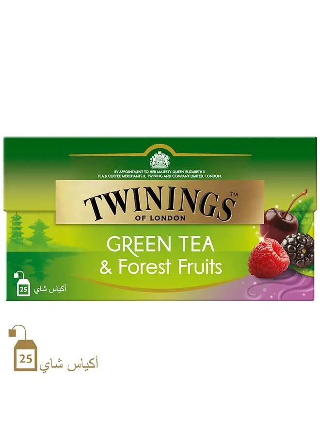 Twinings Green Tea With Forest Fruits 25 Bags 1.5grams