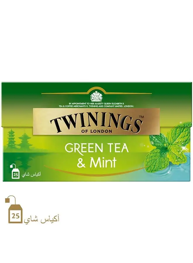 Twinings Green Tea With Mint 25 Teabags 37.5grams