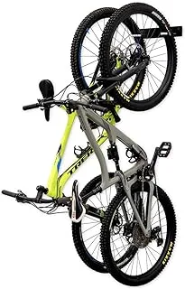 StoreYourBoard BLAT 2 Bike Vertical Wall Rack, Holds 2 Bikes, Home & Garage Mounted Storage Hooks, Heavy-Duty Solid Metal Max 100 lbs