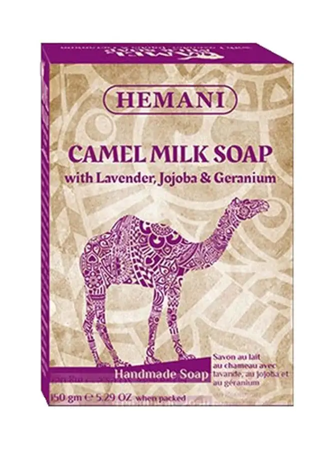 HEMANI Camel Milk Soap with Lavender Jojoba & Geranium 150grams