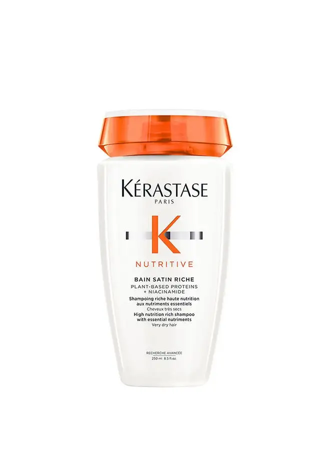 KERASTASE Nutritive Bain Satin Riche Plant Based Proteins Niacinamide For Dry Hair 250Ml